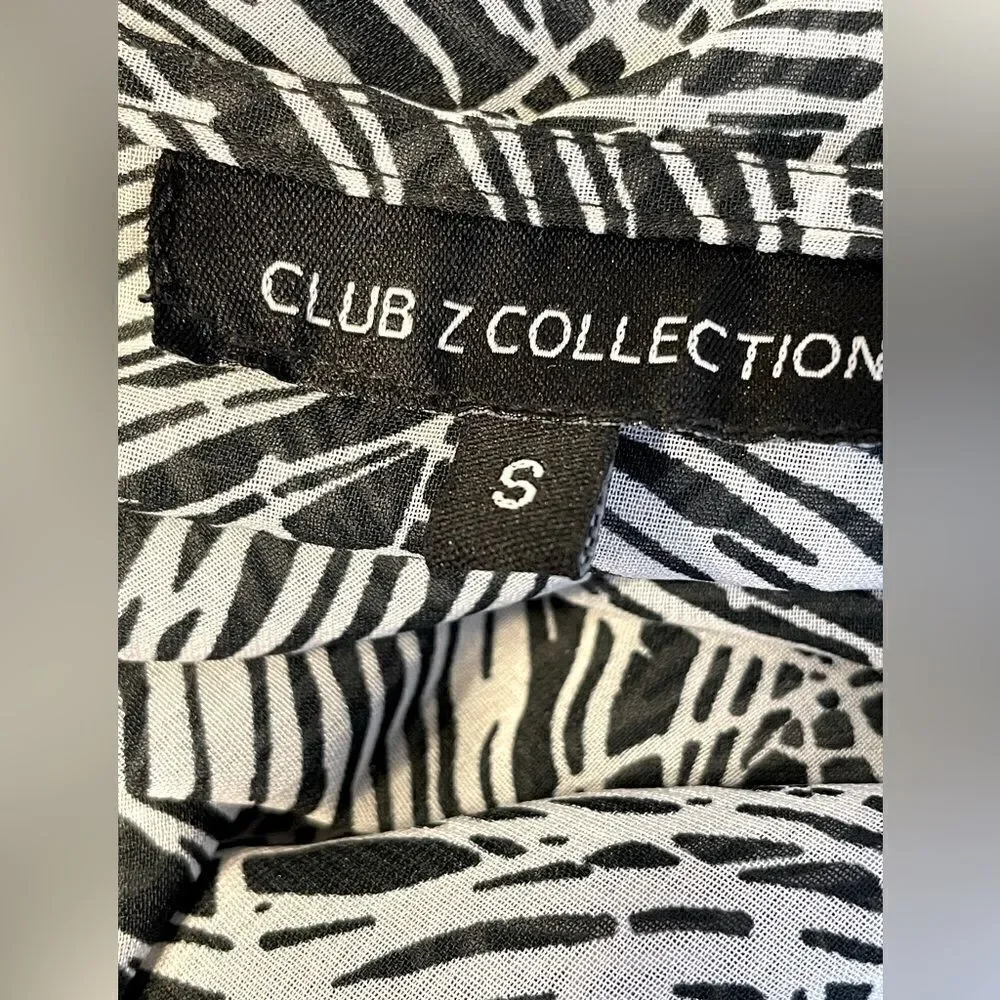 Club Z Collection Sheer Swimsuit Cover Up  Beaded S
